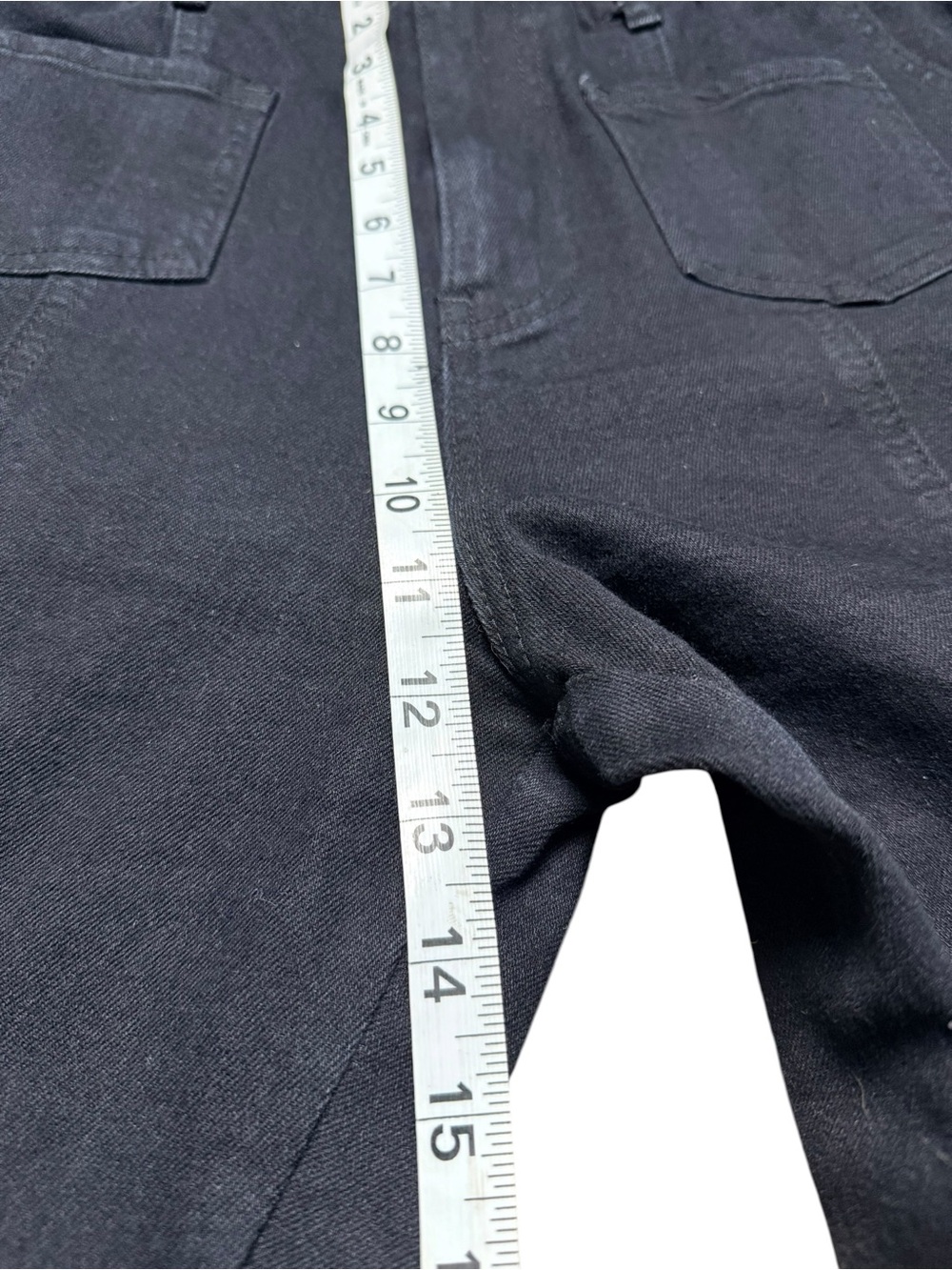 Madden NYC Black Cargo Pants Elastic Waist Wide Leg Large L - Picture 8 of 9